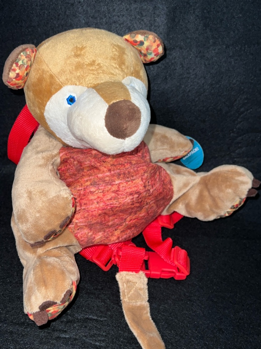 The World of Eric Carle Brown Bear 2-in-1 Harness Backpack Plush Leash EUC
